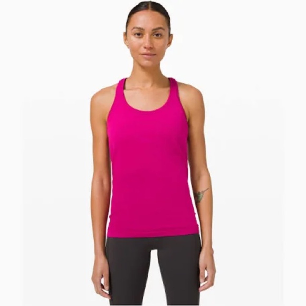 Lululemon Ripened Rasberry Swiftly tech Tank